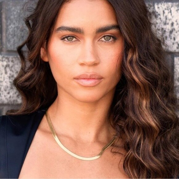 NWT Curateur x Jennifer Zeuner Allie Gold 14k Yellow Gold Plated Necklace - Picture 1 of 4